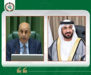 رئيس البرلمان العربي يهنئ مازن القاضي بمناسبة تزكيته رئيسًا لمجلس النواب الأردني