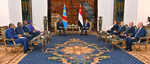 السيسي يستقبل رئيس الكونغو ويؤكد دعم مصر لجهود السلام ومبادئ التعاون في حوض النيل