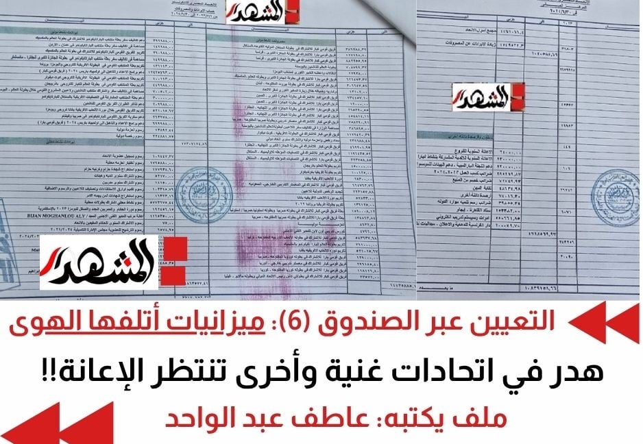 التعيين عبر الصندوق (6) ميزانيات أتلفها الهوى.. اتحادات غنية وأخرى تنتظر الإعانة!!
