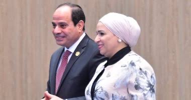 الرئيس السيسي والسيدة انتصار يستقبلان الرئيس الكوري وقرينته لبحث أطر التعاون الثنائي 