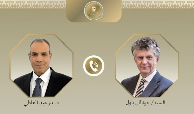 وزير الخارجية يبحث مع مستشار الأمن القومي البريطاني تنفيذ اتفاق غزة وتعزيز التعاون الثنائي