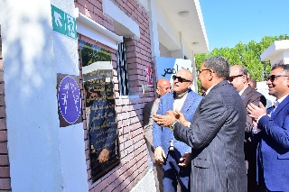 محافظ الأقصر يفتتح مشروعات صرف صحي وكهرباء بالمدينة الصناعية 

