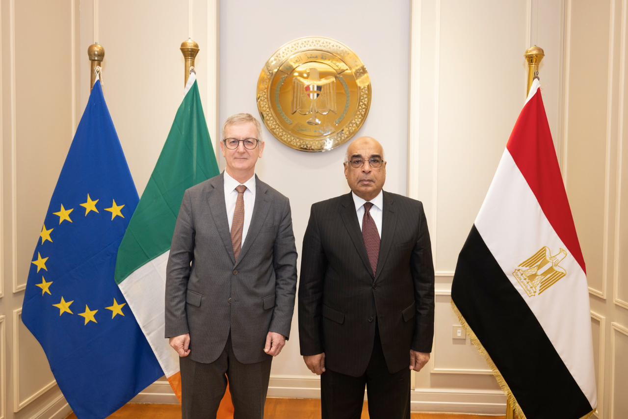 وزير العدل يستقبل السفير الايرلندي بالقاهرة