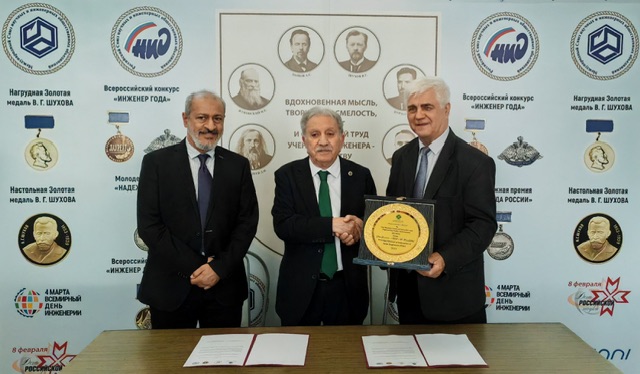 المهندسين العرب يوقع مذكرة تعاون مع الاتحاد الروسى للتبادل العلمى والتكنولوجي