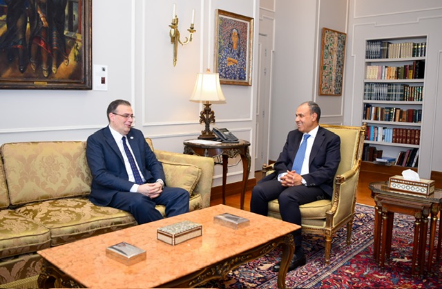وزير الخارجية يبحث مع رئيس 