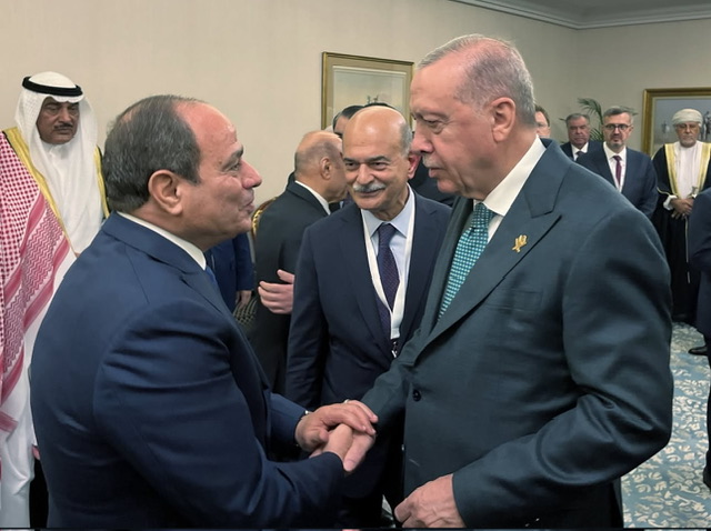السيسي وأردوغان يجددان رفض العدوان على قطر ويؤكدان ضرورة حل الدولتين 