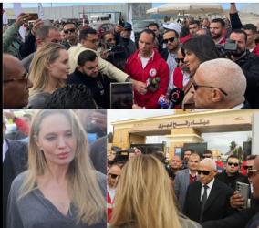 أنجلينا جولي من أمام معبر رفح: يجب إدخال المساعدات إلى غزة في أقرب وقت