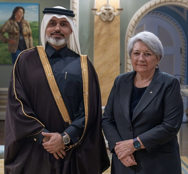 السفير طارق الأنصاري يقدّم أوراق اعتماده سفيرًا فوق العادة مفوضًا لدولة قطر لدى كندا