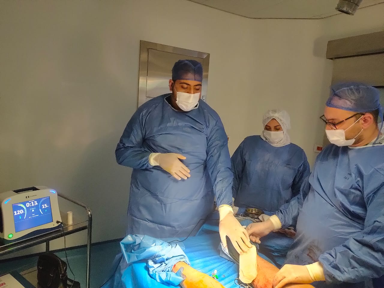 لأول مرة في مستشفى برأس البر: علاج دوالي الساقين بالتردد الحراري دون جراحة تقليدية