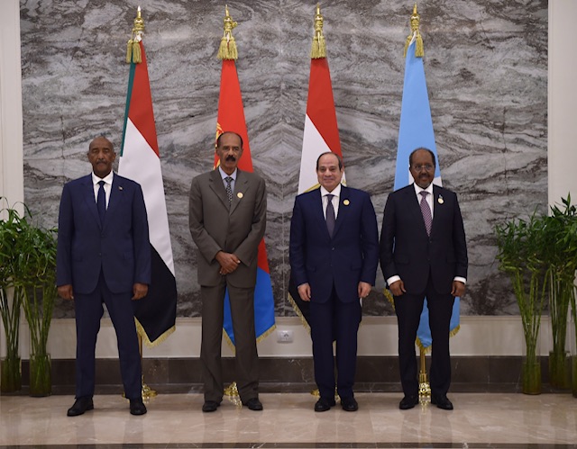 إعلان العلمين المشترك الصادر عن القمة الرباعية التشاورية بين مصر والسودان وإريتريا والصومال