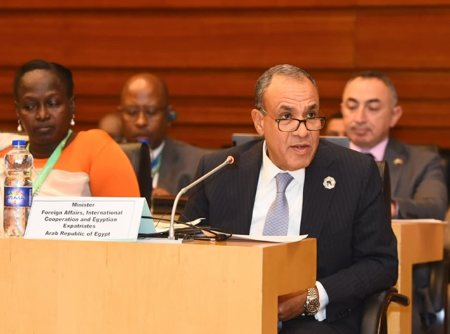 وزير الخارجية يجدد التزام مصر بدعم استرداد التراث الإفريقي