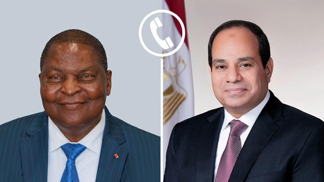الرئيس السيسي يهنئ رئيس إفريقيا الوسطى بإعادة انتخابه