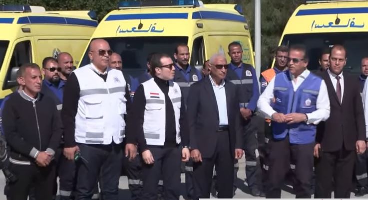 وزير الصحة يتفقد معبر رفح لمتابعة الخدمات المقدمة للجرحى الفلسطينيين