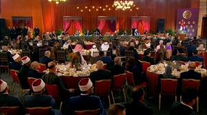 بالصور.. الرئيس السيسي يشارك في إفطار الأسرة المصرية بدار القوات الجوية