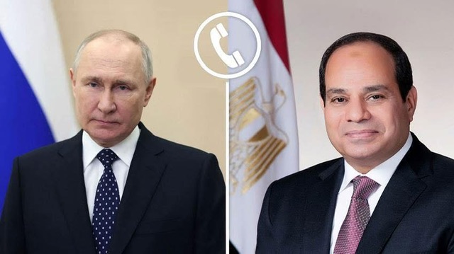 السيسي وبوتين يبحثان هاتفياً تهدئة التوترات الإقليمية وتعزيز الشراكة الاستراتيجية بين مصر وروسيا