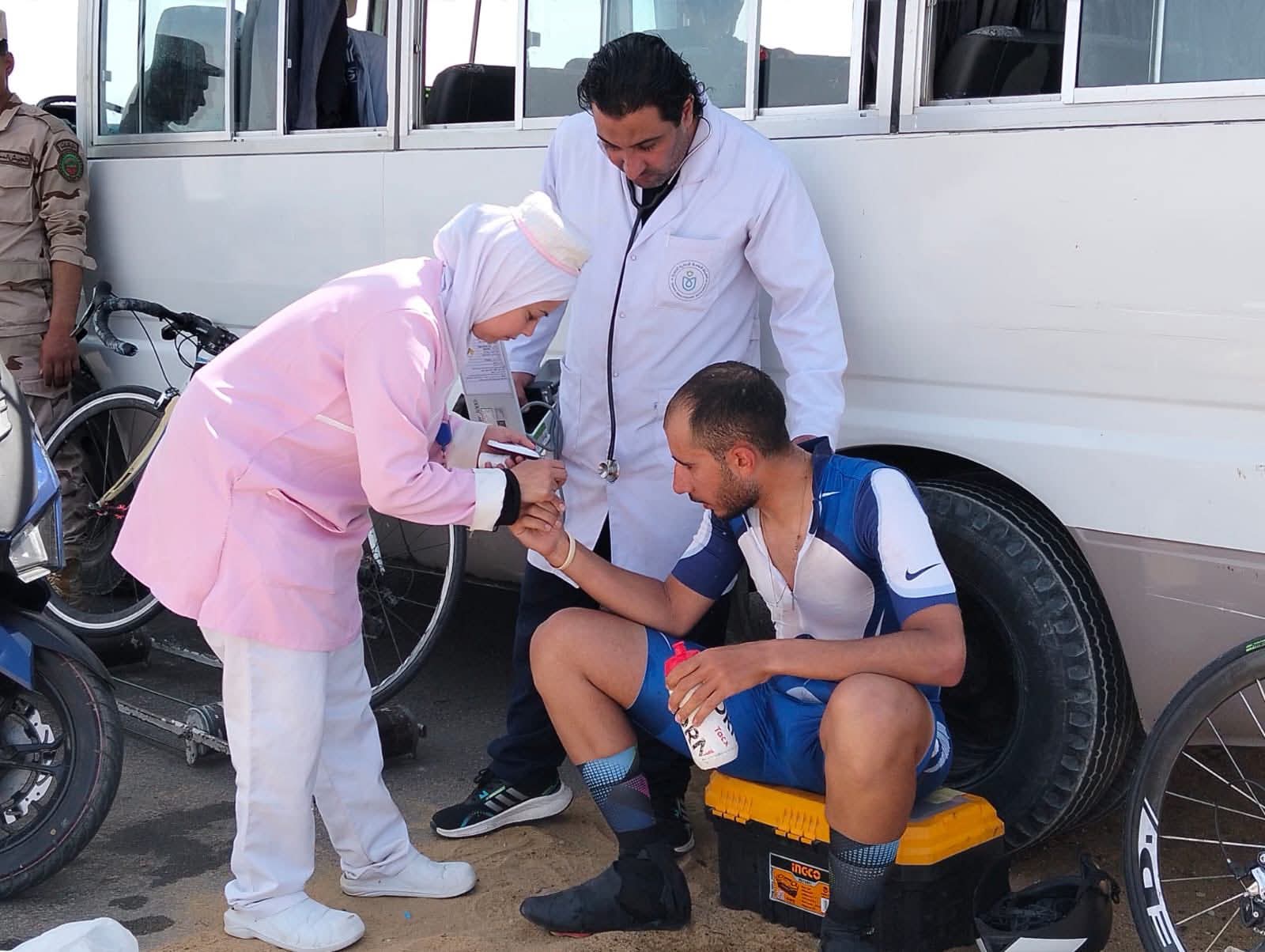 هيئة الرعاية الصحية تشارك في أعمال التأمين الطبي لبطولة الجمهورية للدراجات بمحافظة السويس للموسم الرياضي

