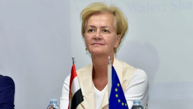 سفيرة الاتحاد الأوروبي بمصر تشيد بالدور المصري في تهدئة غزة وخطط السلام