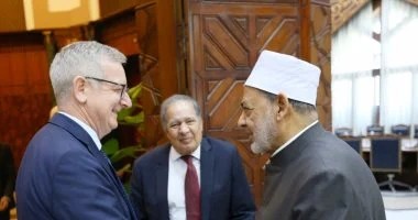 شيخ الأزهر يستقبل سفير أيرلندا ويشيد بمواقف بلاده فى دعم الحق الفلسطيني