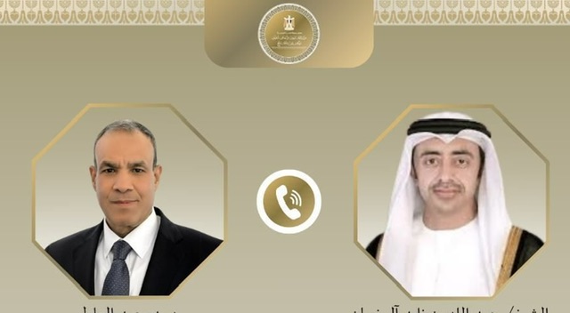 وزير الخارجية يبحث مع نظيره الإماراتي التطورات الاقليمية