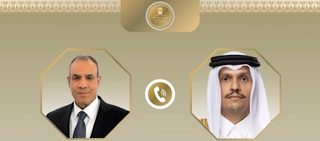 وزير الخارجية يبحث هاتفياً مع نظيره القطري التطورات الإقليمية