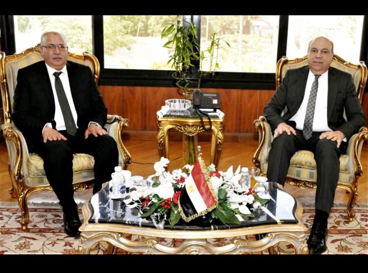 الحفنى يستقبل مدير عام المنظمة العربية للطيران لبحث آفاق التعاون المشترك بين الجانبين