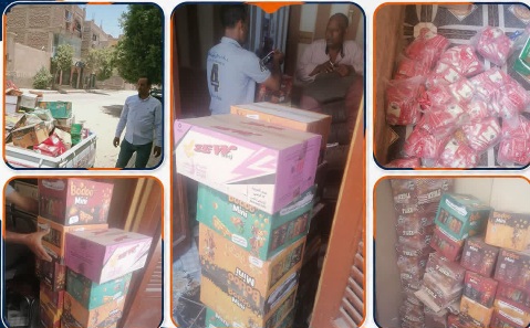 ضبط 2703 عبوة أغذية فاسدة ومنتهية الصلاحية بقنا 

