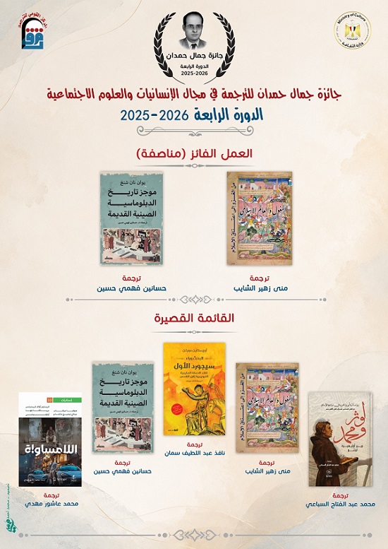 المركز القومي للترجمة يعلن الفائزين بجوائز الترجمة في دورتها الرابعة