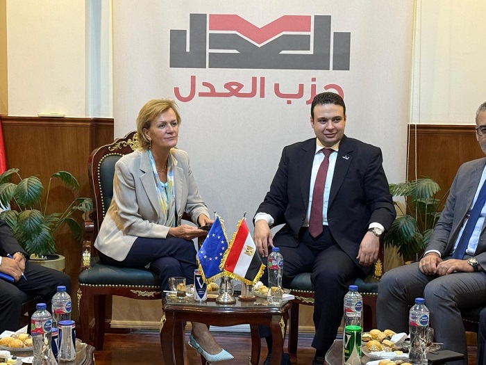 حزب العدل يستقبل سفيرة الاتحاد الأوروبي لبحث آفاق التعاون المشترك

