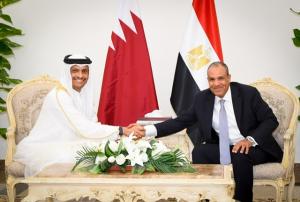 وزيرا خارجية مصر وقطر يبحثان تعزيز العلاقات وتطورات الأوضاع الإقليمية بالعلمين