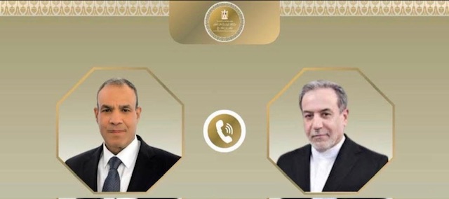 عبد العاطي يبحث مع نظيره الإيراني جهود التهدئة والعودة إلى المسار الدبلوماسي في المنطقة