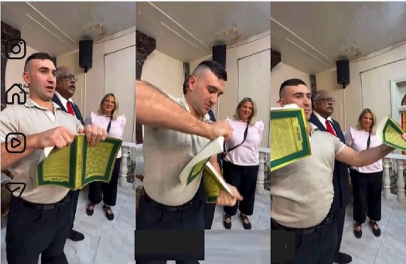 الأزهر يدين جريمة تمزيق المصحف على يد متطرف يميني داخل إحدى كنائس نيويورك 

