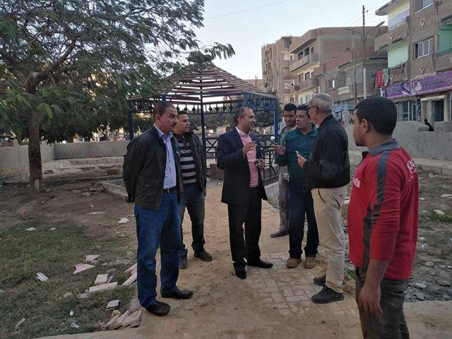 تطوير وتجميل الحديقة العامة بحي شرق مدينة ابوقرقاص بالمنيا 