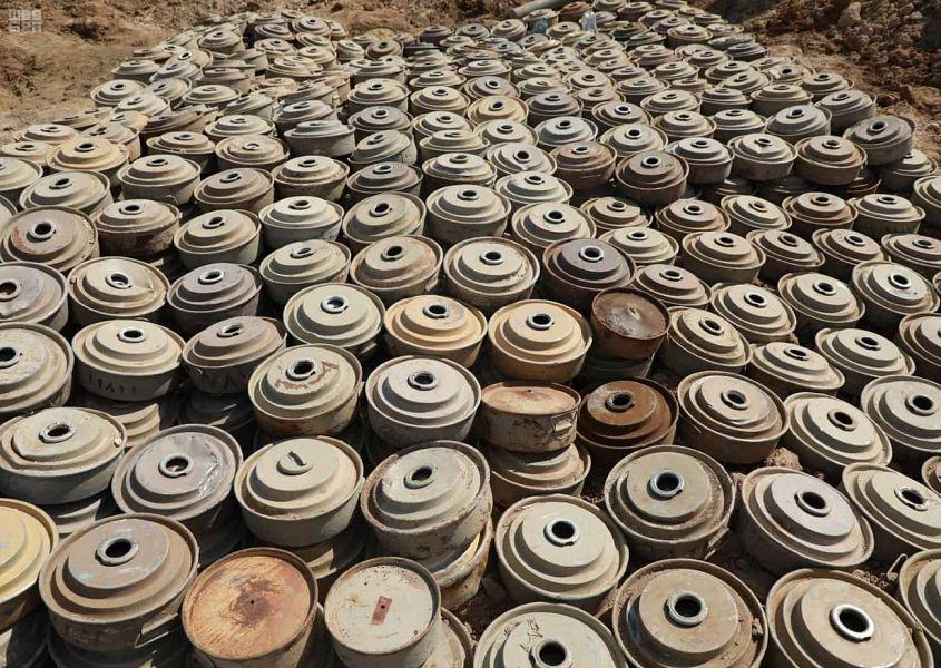 مركز الملك سلمان للإغاثة: نزع 39 ألف لغمًا حوثيًا منذ يونيو 2018