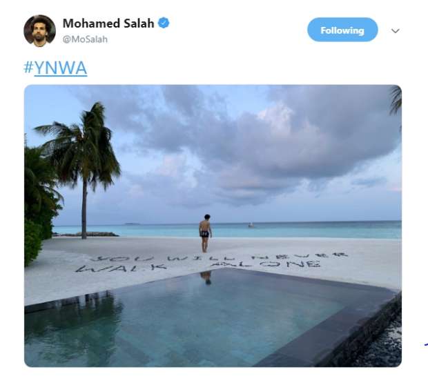 جماهير ليفربول تدعم محمد صلاح بـ