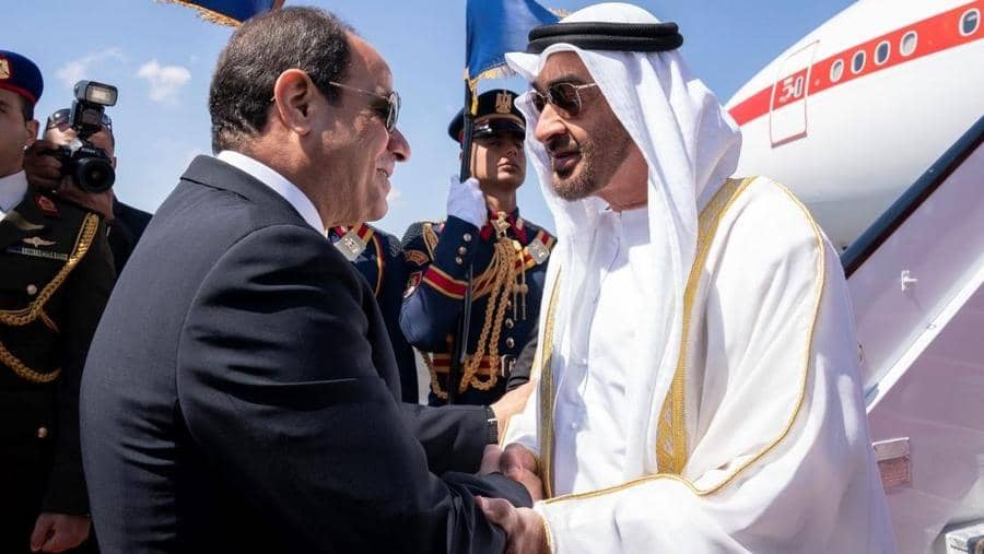 ولي عهد أبوظبي: موقفنا من دعم مصر ثابت
