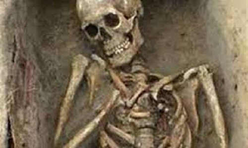 بالصور العثور على هيكل عظمي لإمرأة حامل توفيت قبل 1300، وأنجبت في قبرها