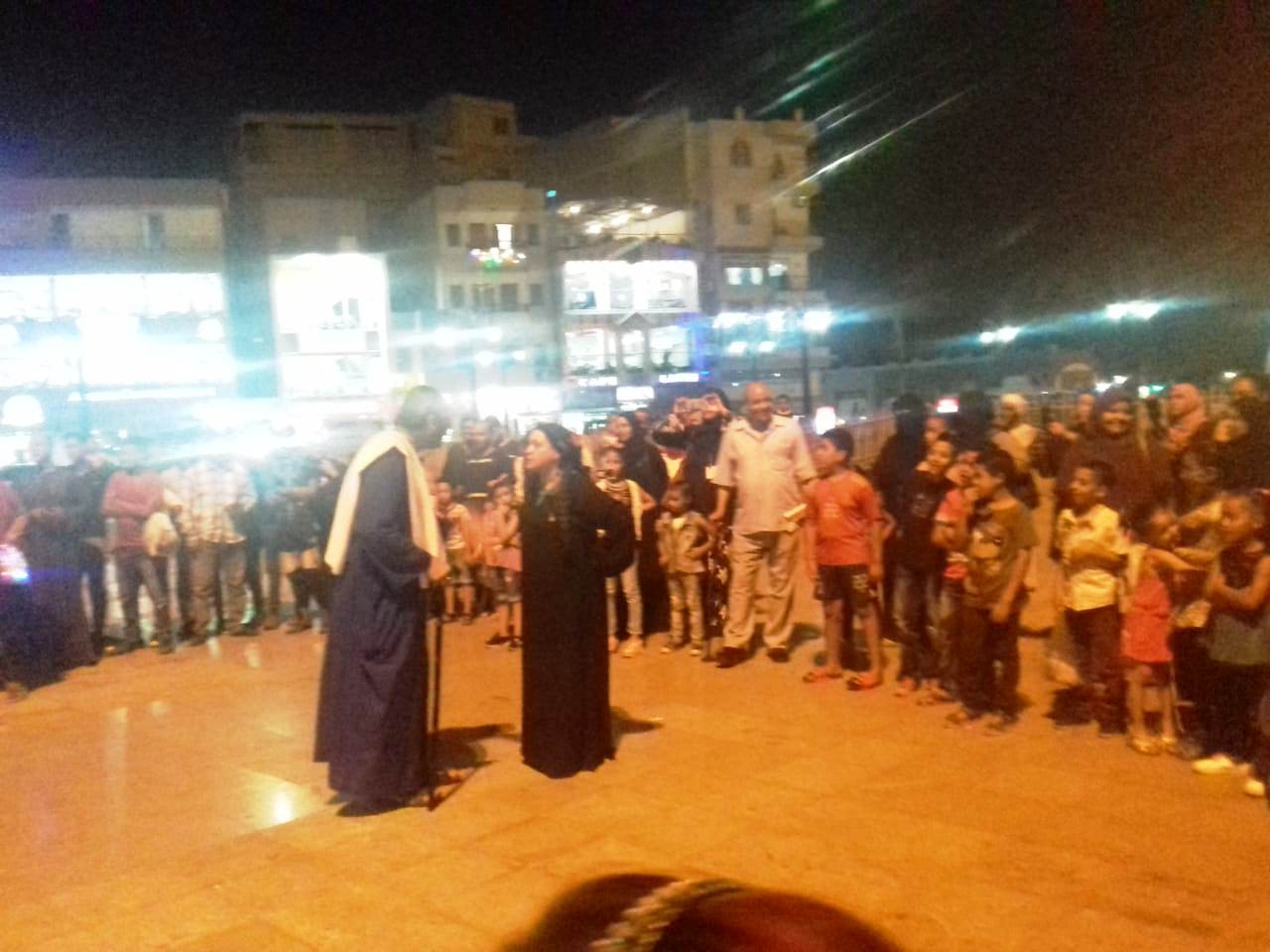 عرض مسرحى لوزاره التضامن الاجتماعي فى الاقصر للحد من الزياده السكانيه