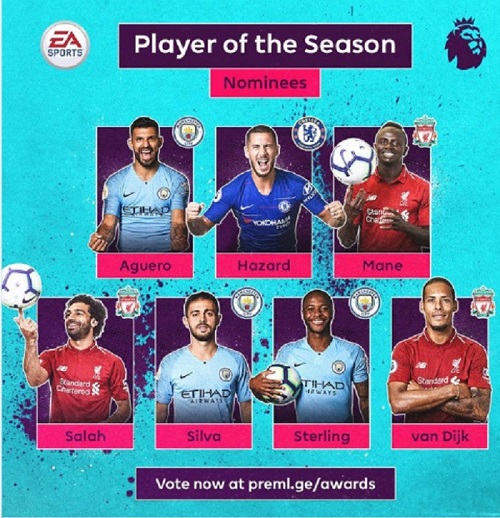  محمد صلاح على قائمة المرشحين لأفضل لاعب في البريميرليغ