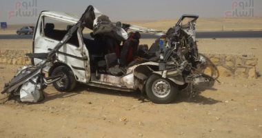 مصرع 3 أشخاص وإصابة آخر في حادث تصادم ببني سويف