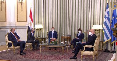 تفاصيل لقاء الرئيس السيسي نظيرته اليونانية فى أثينا