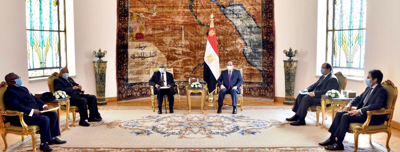 السيسي يؤكد لرئيس ناميبيا الأسبق: موقف مصر ثابت بشأن سد النهضة