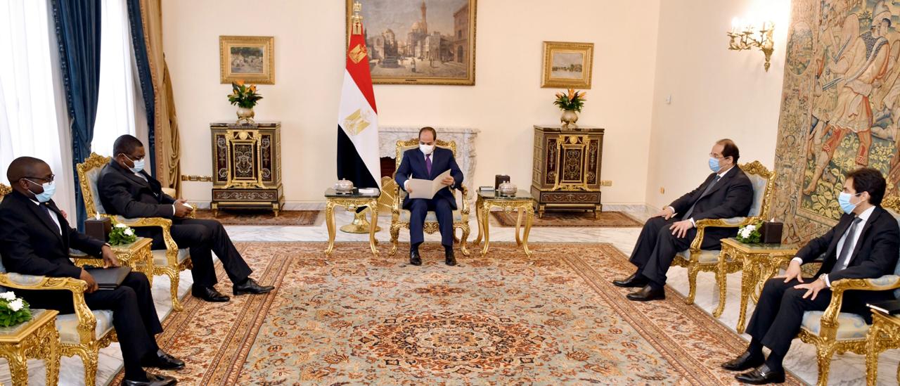 وزير خارجية زامبيا يسلم السيسي رسالة من الرئيس الزامبي
