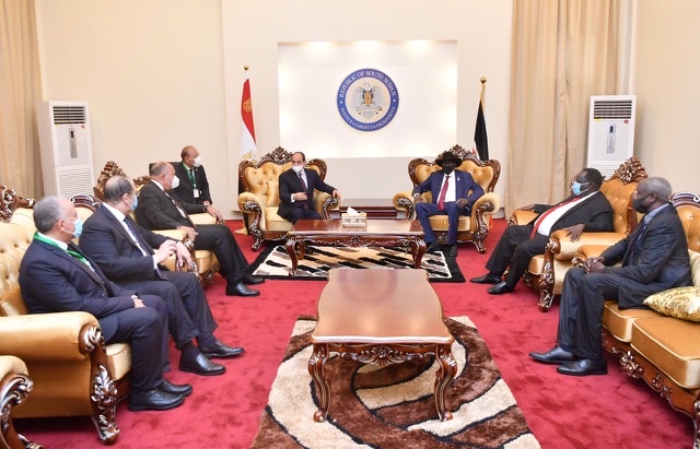 لأول مرة منذ استقلاله.. السيسي يعقد جلسة مباحثات مع رئيس جنوب السودان
