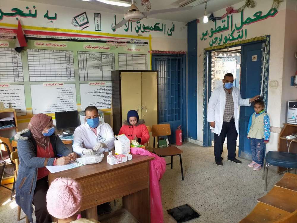 فحص 203 الف طالب بالمرحلة الابتدائية لعلاج أمراض سوء التغذية بالمنيا