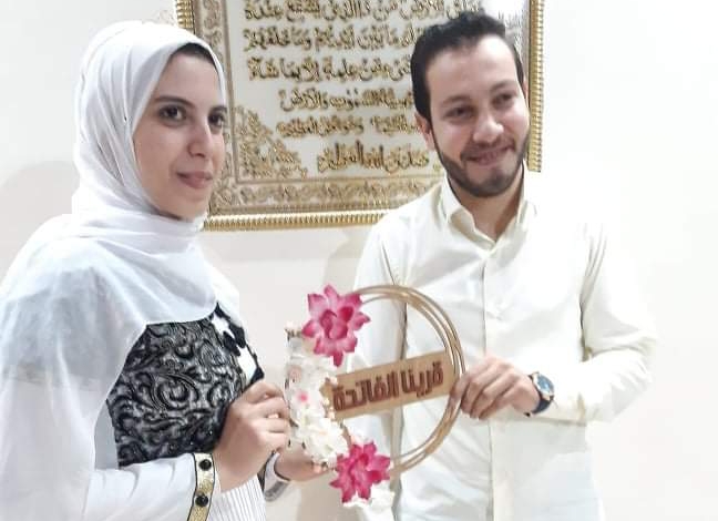 خطوبة محمد حلمي وفاطمة هاني وتهنئة من الكاتبة حورية عبيدة 