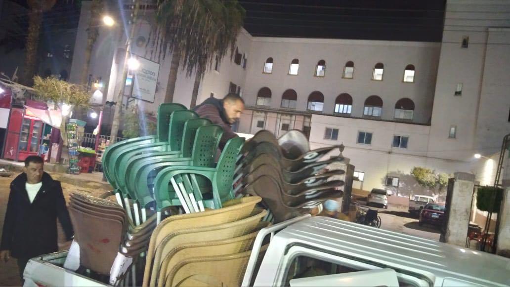 ضبط مقهى مخالف يقدم الشيشة لرواده بمركز مغاغة بالمنيا