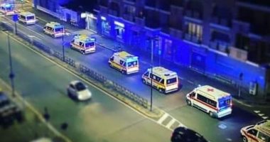 إصابة 6 أشخاص فى حادث تصادم سيارتين بالفيوم 
