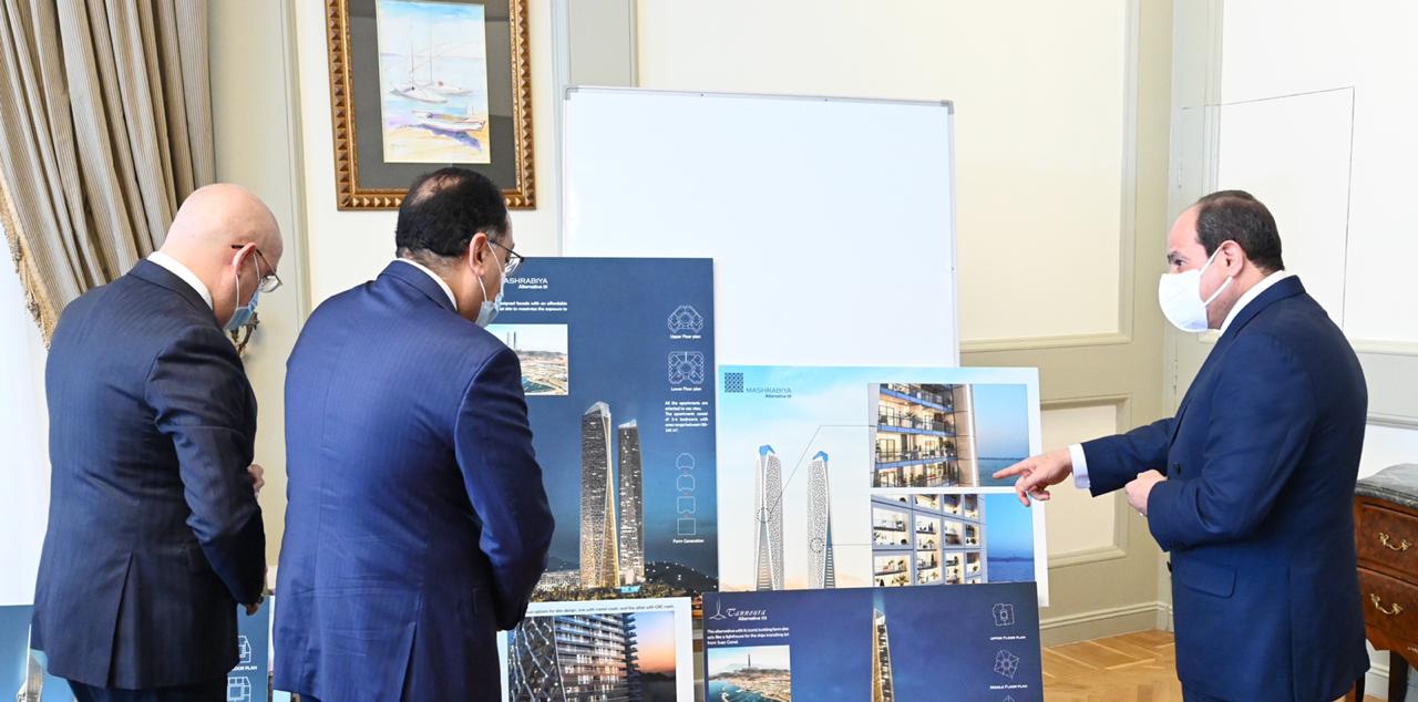 الرئيس يوجه بزيادة عدد القري المطورة إلي1500 قرية وبناء 350 ألف وحدة سكنية جديدة