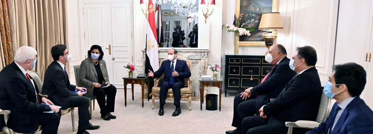 السيسي يستقبل سكرتير عام منظمة التعاون الاقتصادي والتنمية الفرنسي
