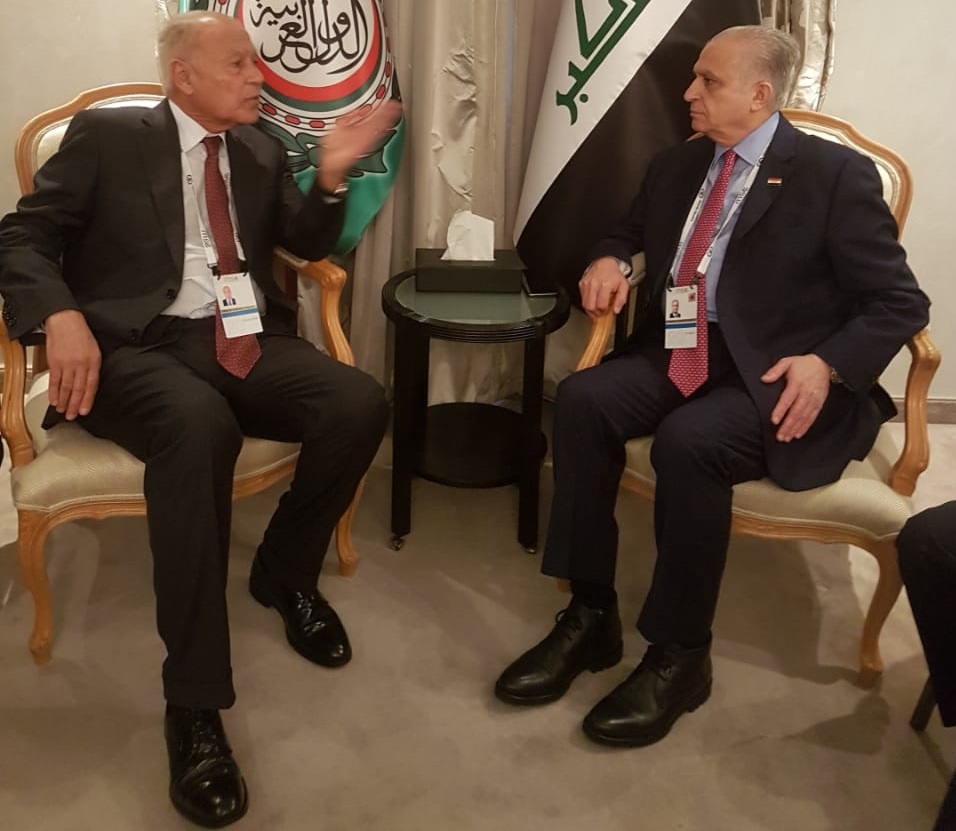 أبو الغيط يبحث مع  وزير خارجية العراق القضايا العربية والإقليمية 